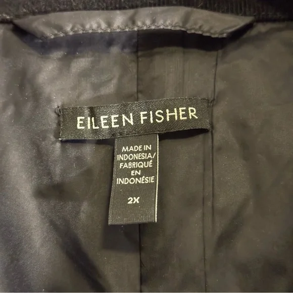 EILEEN FISHER Eggshell Recycled Nylon Coat XXL - Picture 9 of 15